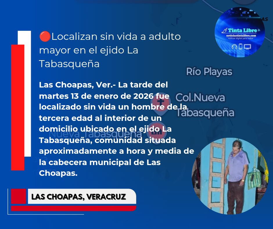 Localizan sin vida a adulto mayor en el ejido La Tabasqueña - Noticias ...
